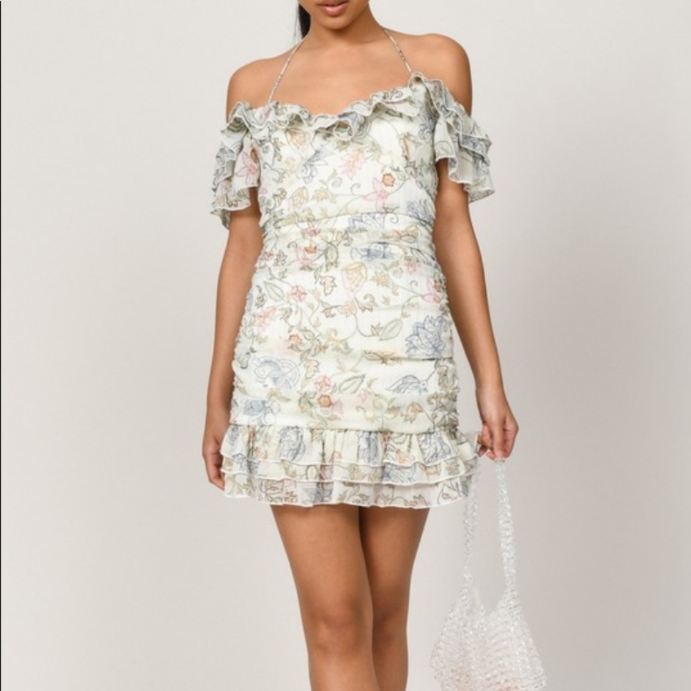 Fun flirty floral summer party dress